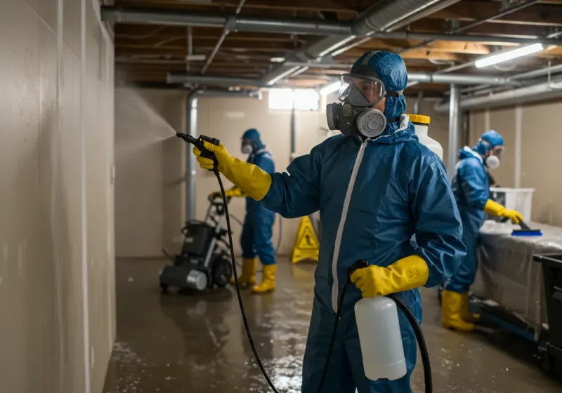 Basement Sanitization and Antimicrobial Treatment process in Brookmont, MD